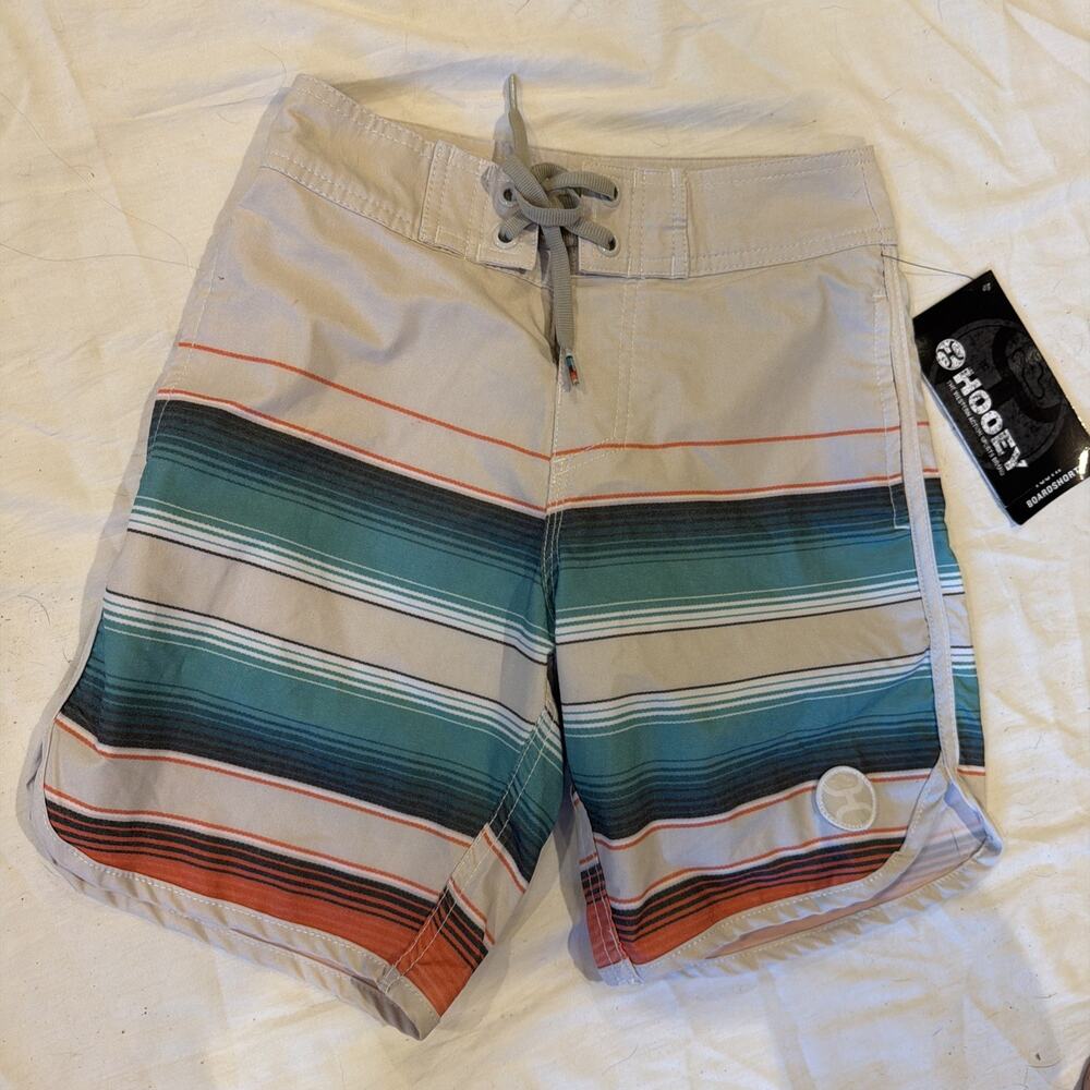 Hooey Swim Trunks Board Shorts Youth Size XS Kids UPF 50 Quick Dry Stretch NEW